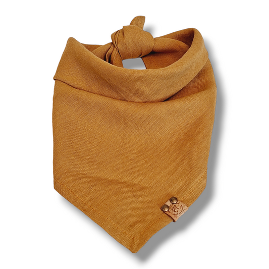 Bandana Hond Oker Geel