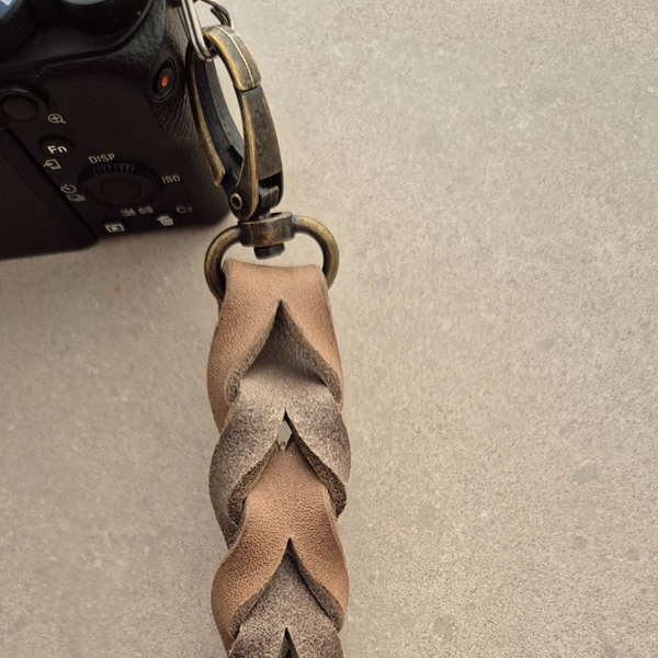 Leren Camerariem | Stone