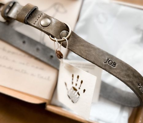 Double Trouble Leren Halsband met naam en/of telefoonnummer - Cooper & Quint