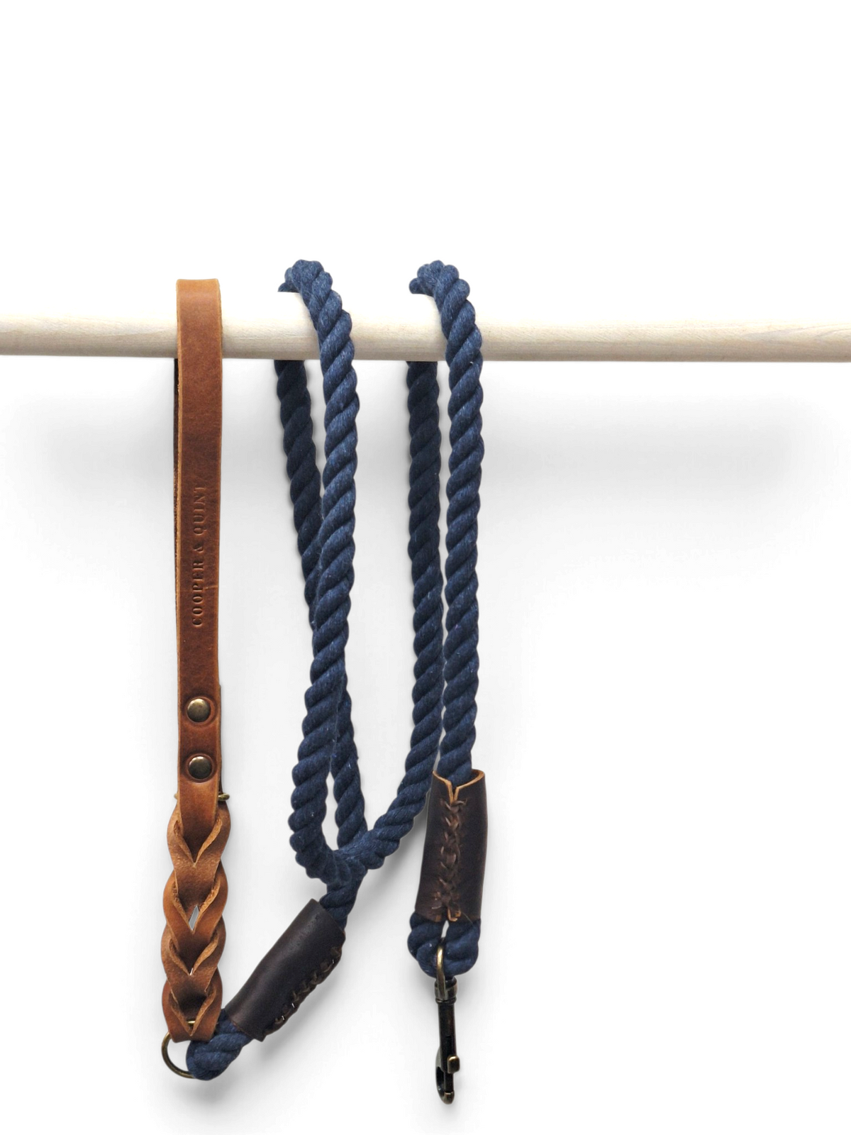 Leather Loop Hondenriem | Touwlijn met leren handvat - Cooper & Quint