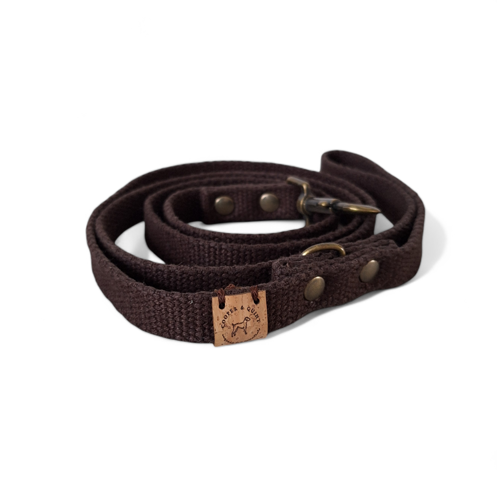 Simply Hemp Hondenriem | Kastanjebruin - Cooper & Quint