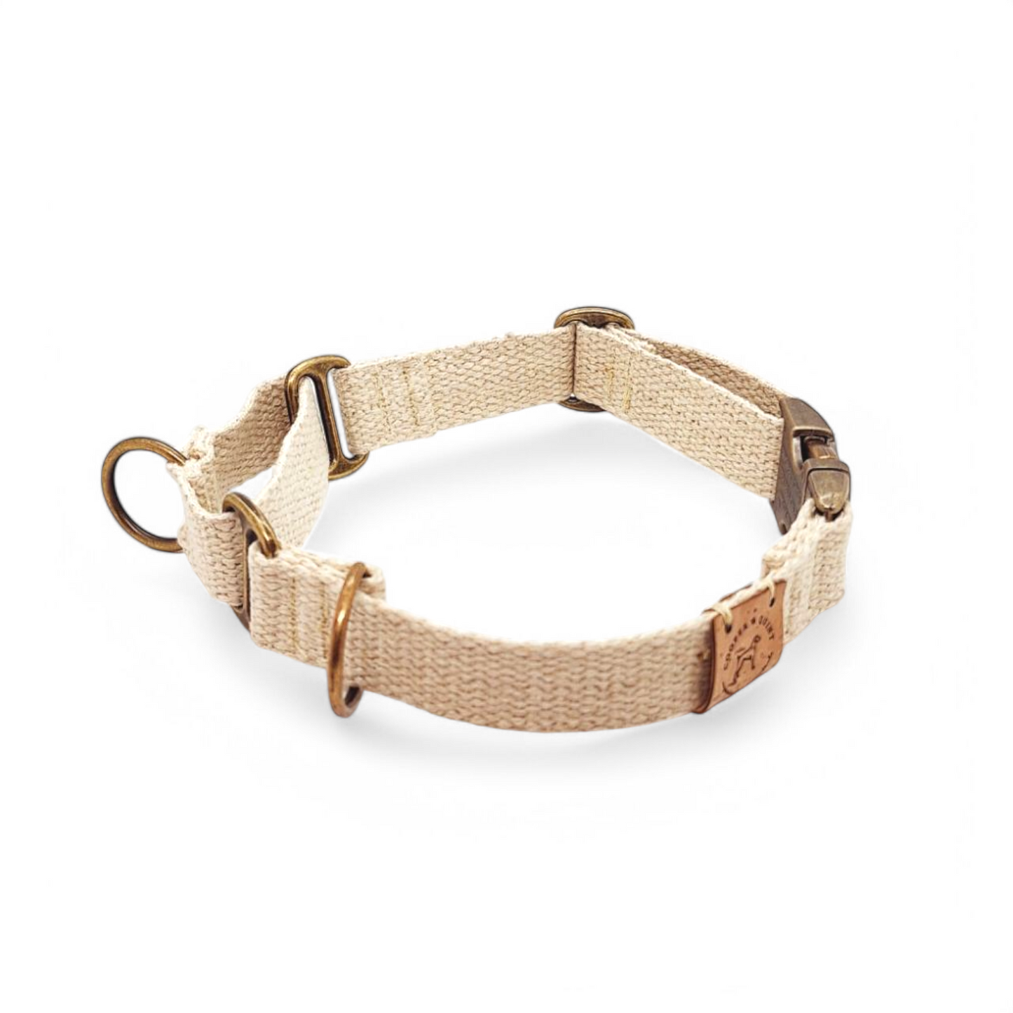 Simply Hemp Half Check Halsband - Schelpenwit