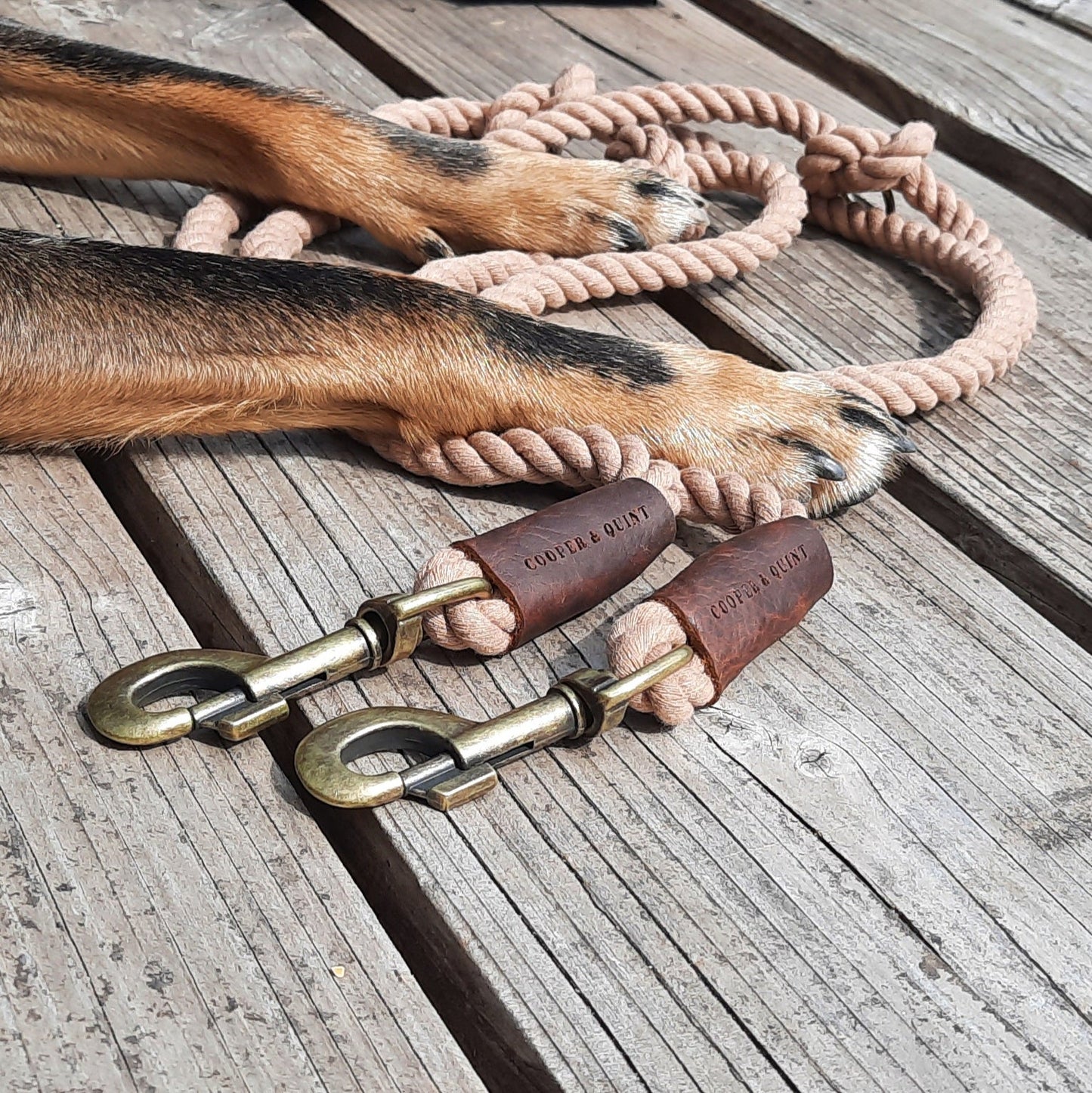 Twisted Cotton Verstelbare Hondenriem - Cooper & Quint