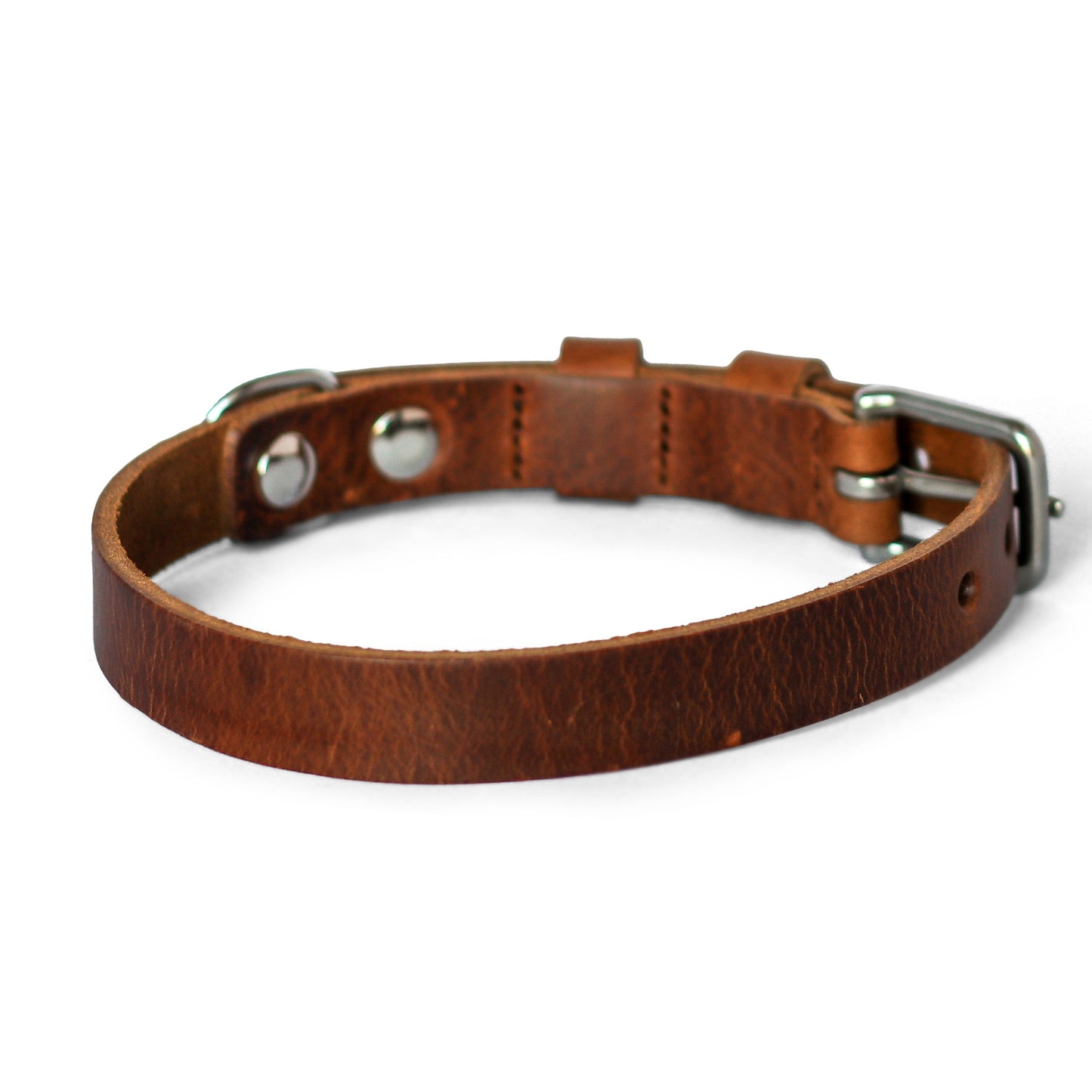 Double Trouble Halsband Hond Leer Bruin - Cooper & Quint