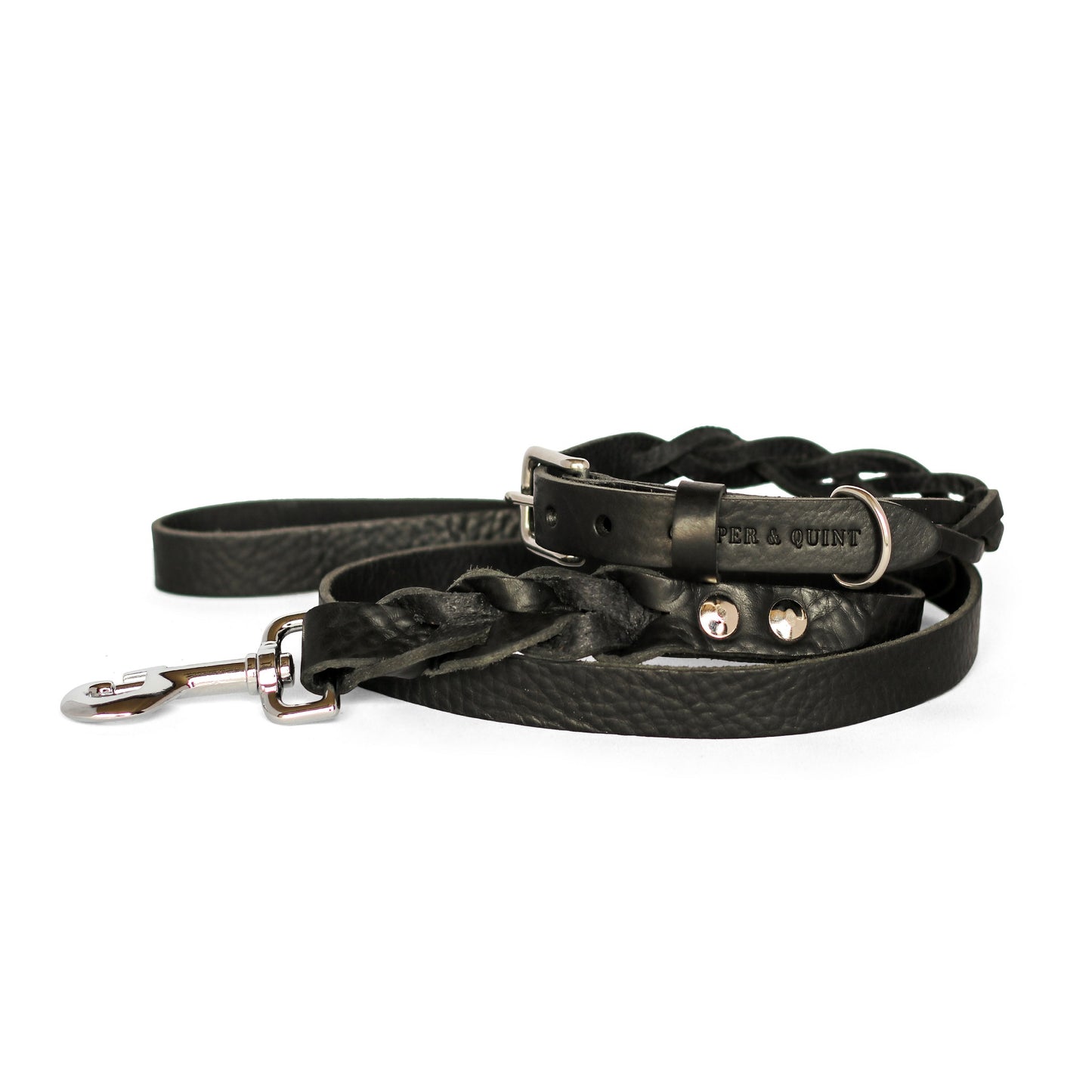Twisted Hondenriem Zwart - Cooper & Quint