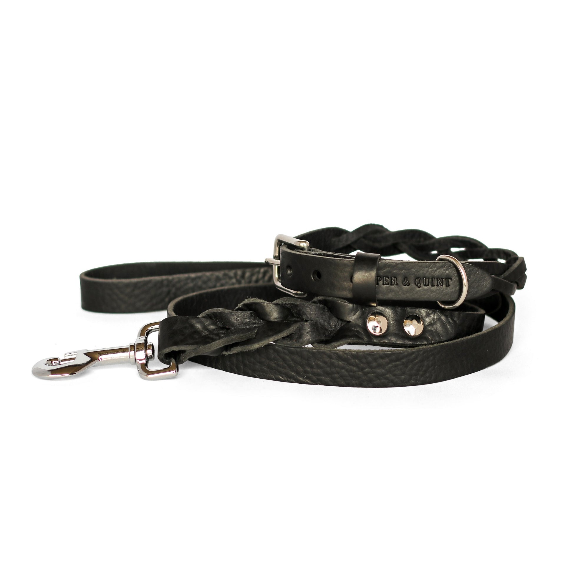 Twisted Hondenriem Zwart - Cooper & Quint