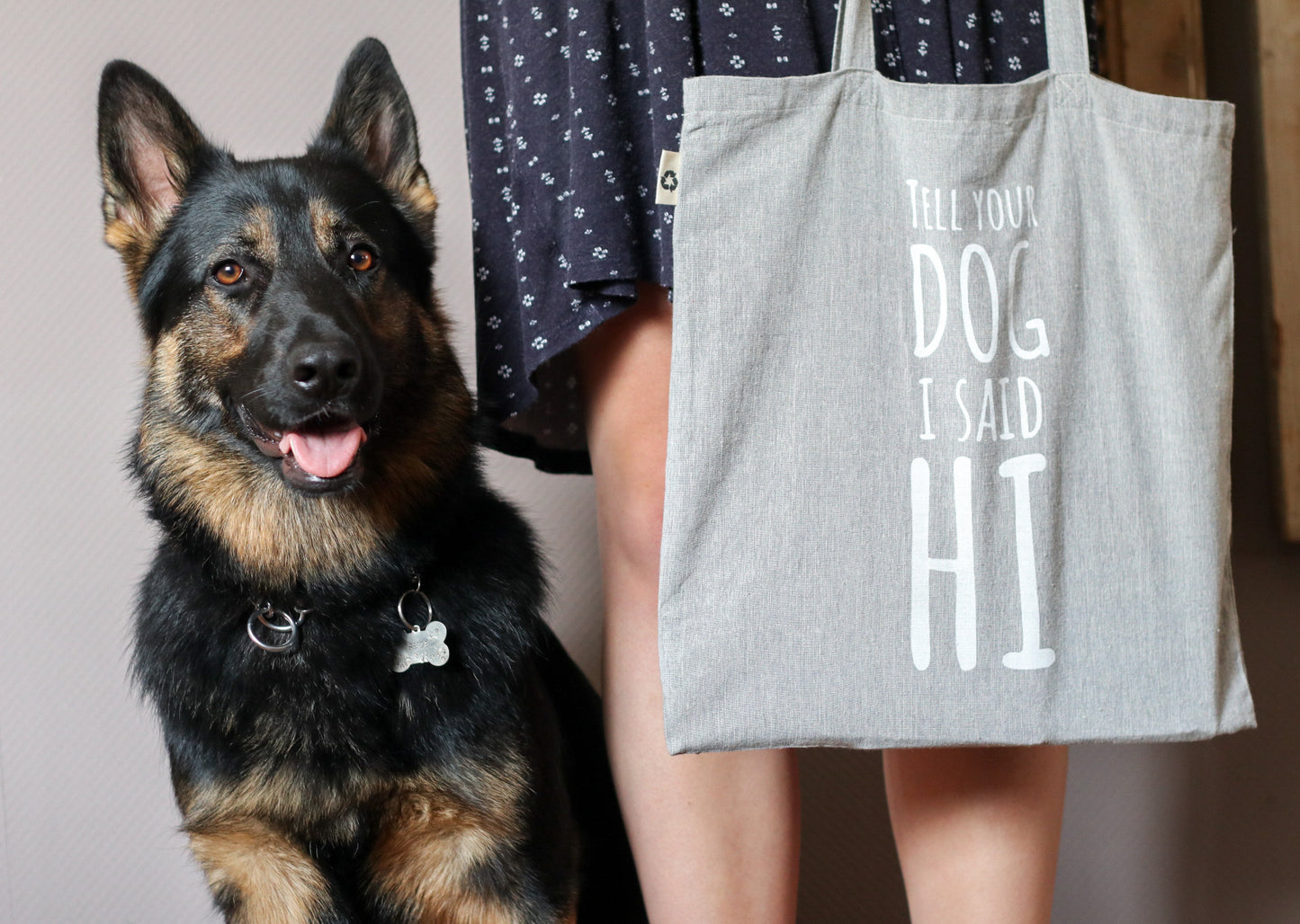 Cotton Tote Bag Hi Grey - Cooper & Quint