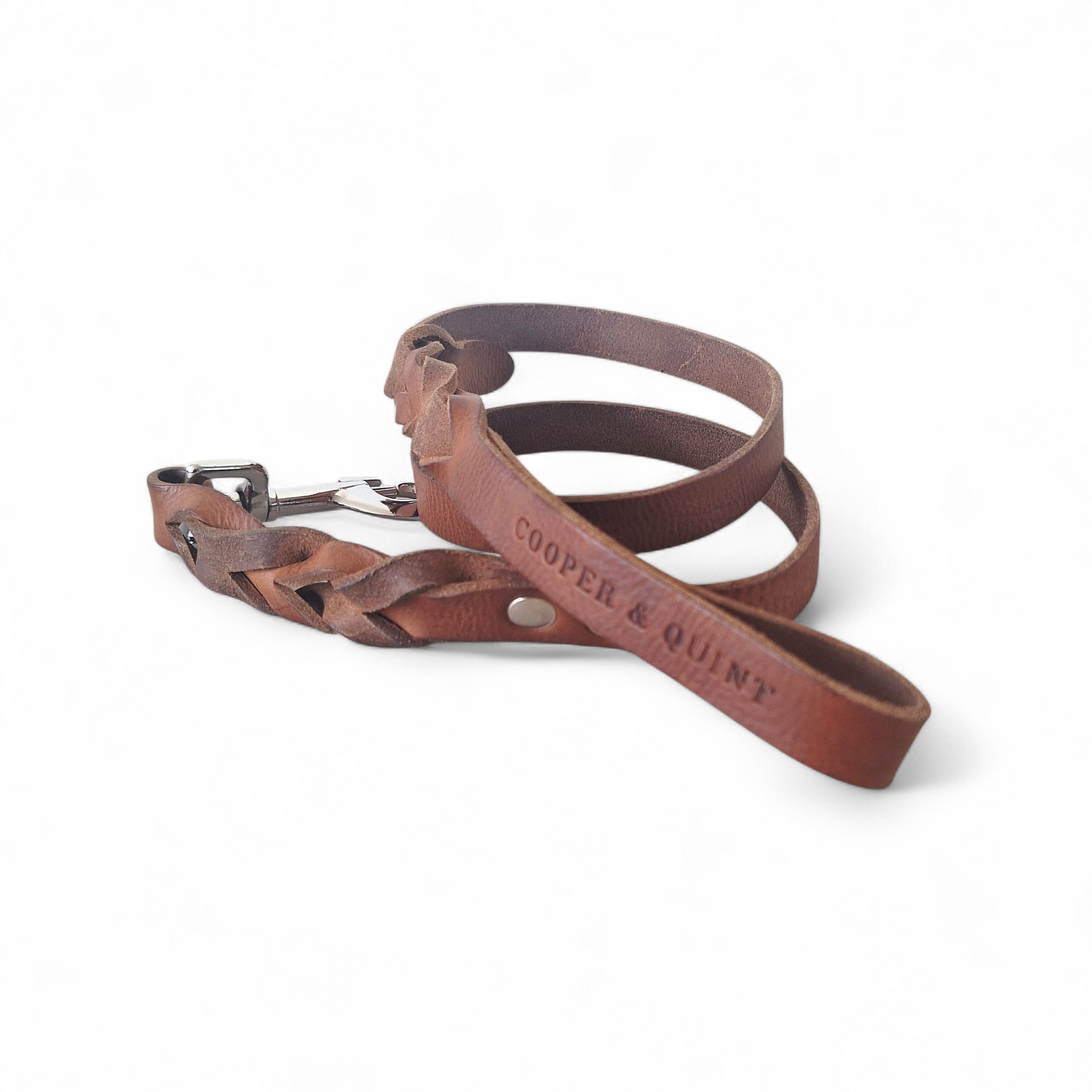 Twisted Hondenriem | Stone | Zilver | 105 cm - Cooper & Quint