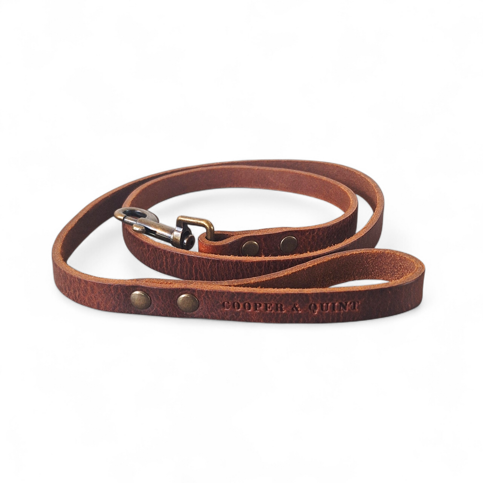 No Fuss Hondenriem | Bruin | 1,5 x 105 cm - Cooper & Quint