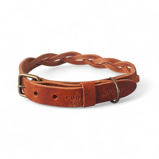 Twisted Halsband | Camel | Large - Cooper & Quint