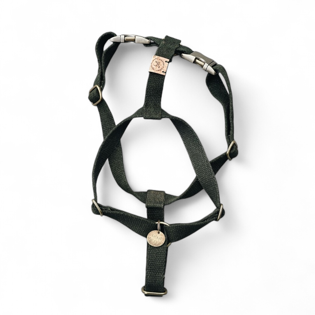 Simply Hemp Dog Harness | Forest Green