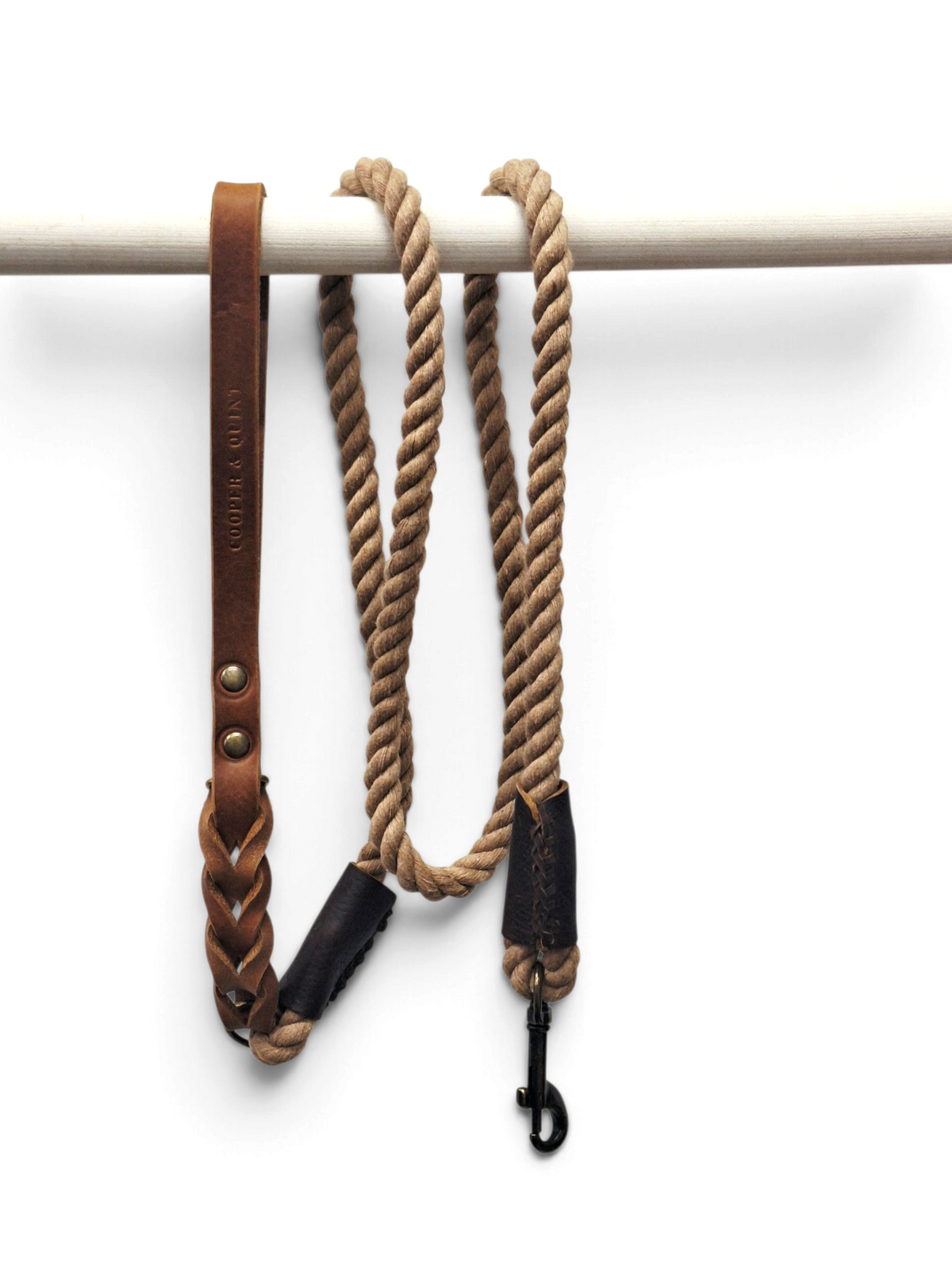 Leather Loop Hondenriem | Touwlijn met leren handvat - Cooper & Quint
