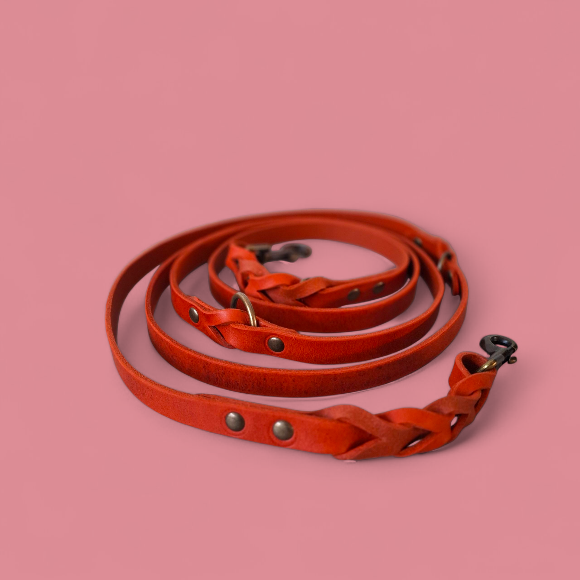 Scarlet Red Limited Edition | Verstelbare Leren Hondenriem - Cooper & Quint