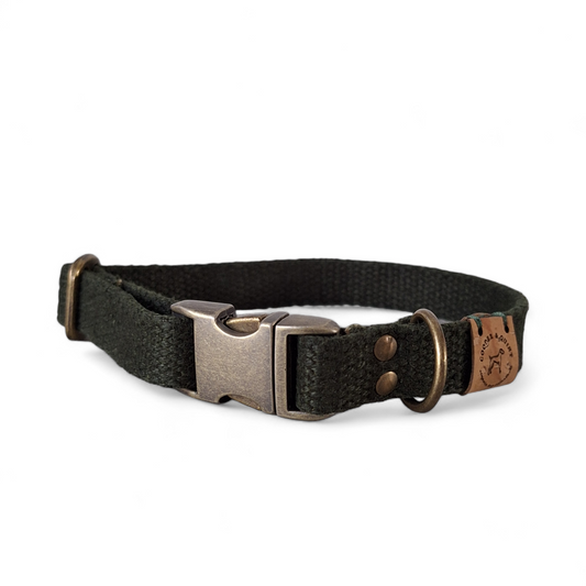 Simply Hemp Halsband Hond | Bosgroen