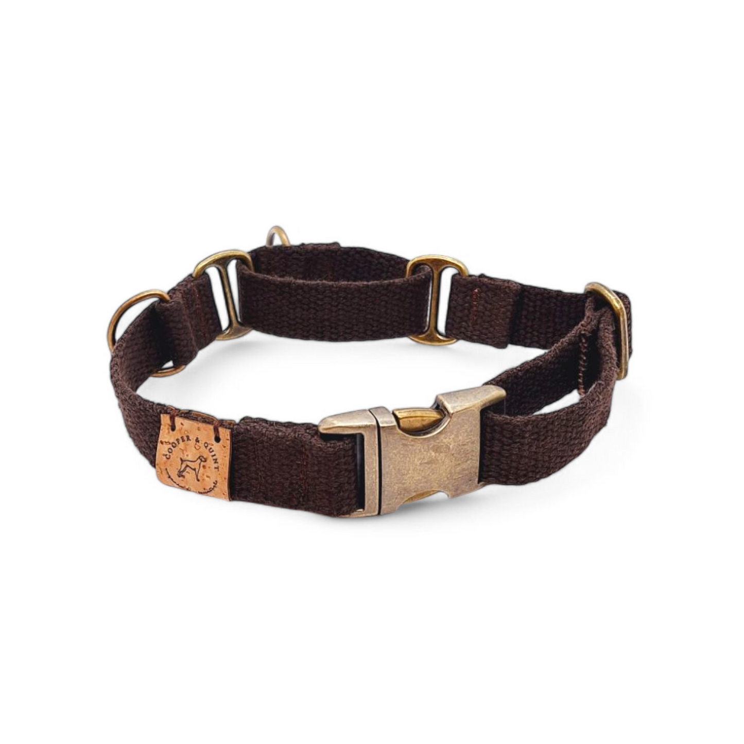 Simply Hemp Half Check Halsband - Kastanjebruin