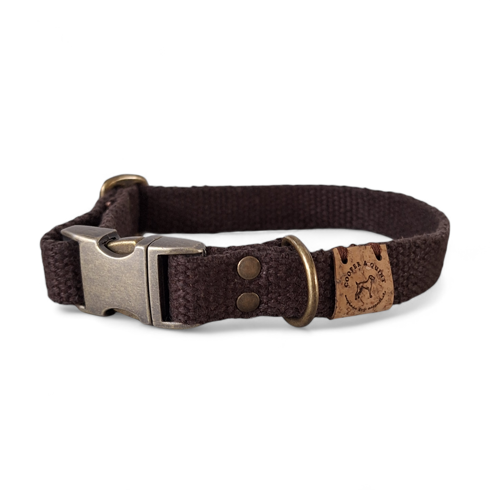 Simply Hemp Halsband Hond | Kastanjebruin