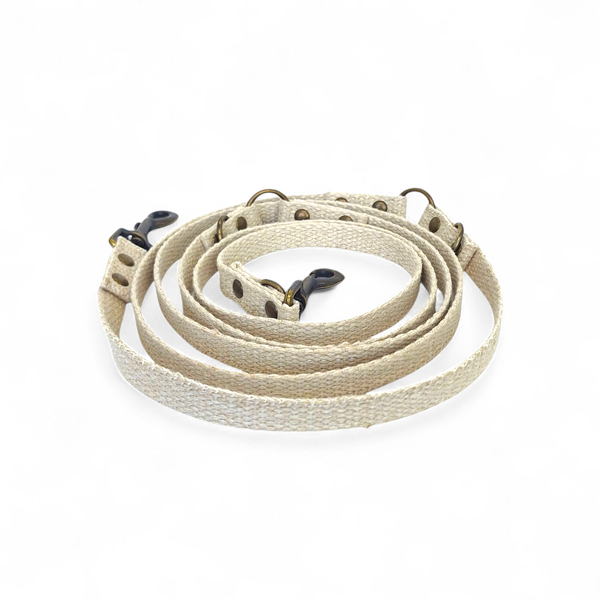 Simply Hemp Verstelbare Hondenriem | Schelpenwit - Cooper & Quint