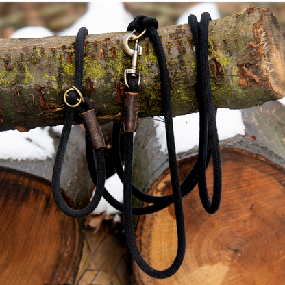 Sliplijn Verstelbaar | Zwart - Cooper & Quint