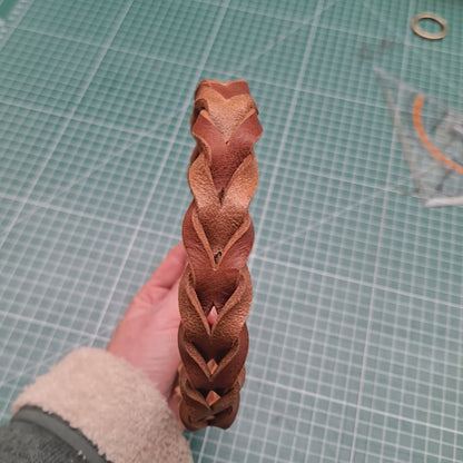 Slip Collar | Brown | Braided