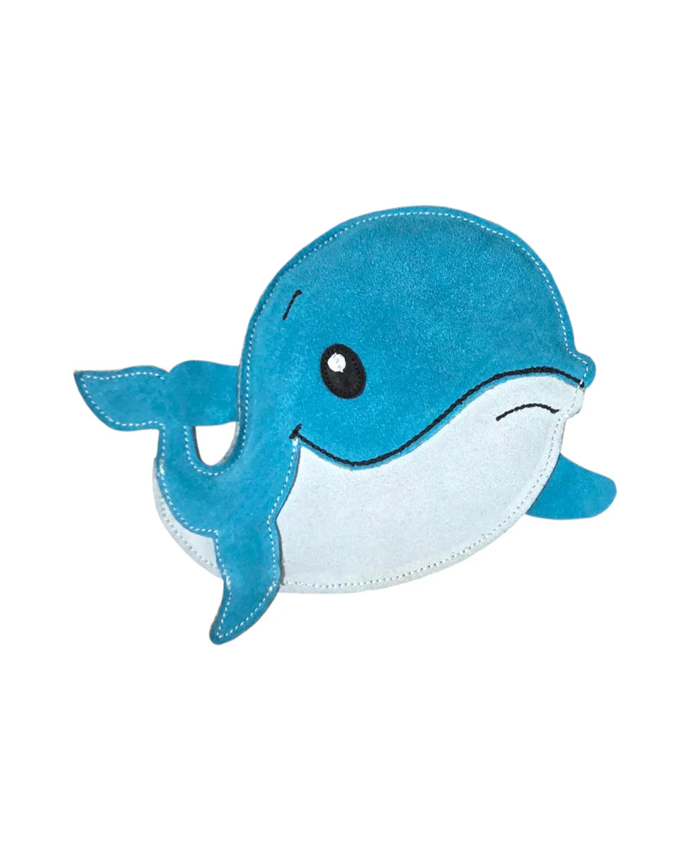 Leather Dog Toy | Whale