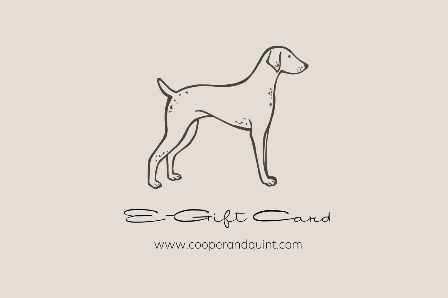 Cooper & Quint E-Cadeaukaart - Cooper & Quint